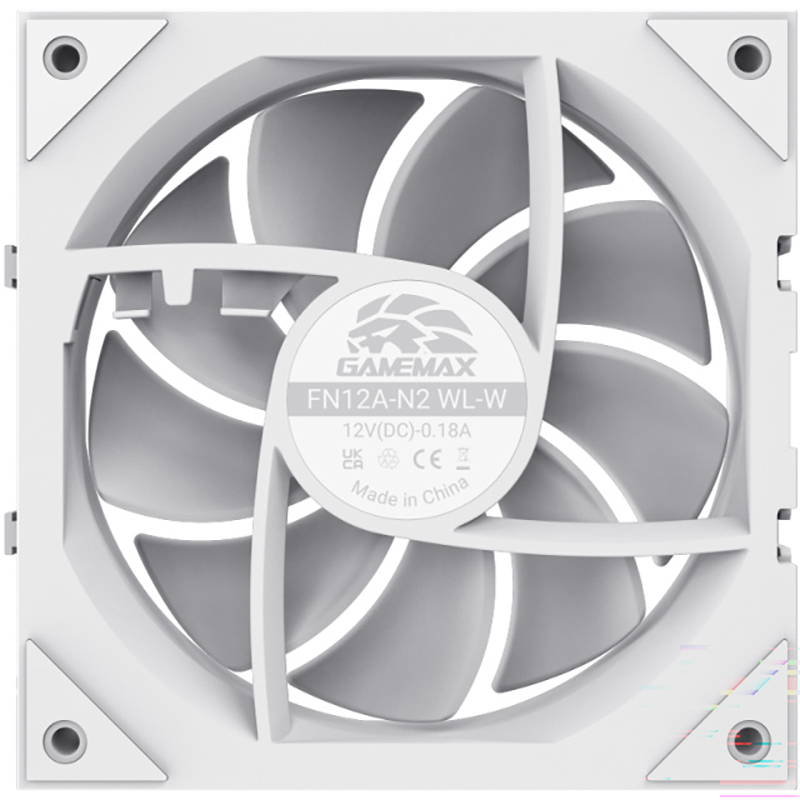 Комплект вентиляторов GAMEMAX FN12A-N2 WL-W White 3-Pack