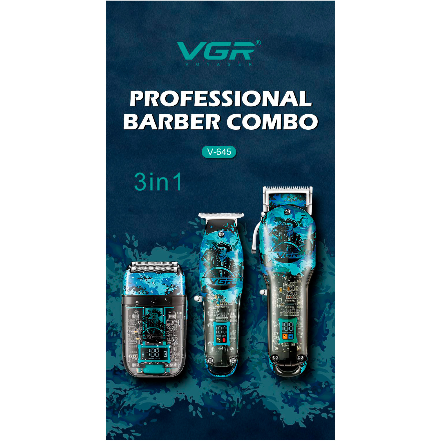 Набір для стрижки та гоління VGR V-645 3-in1
