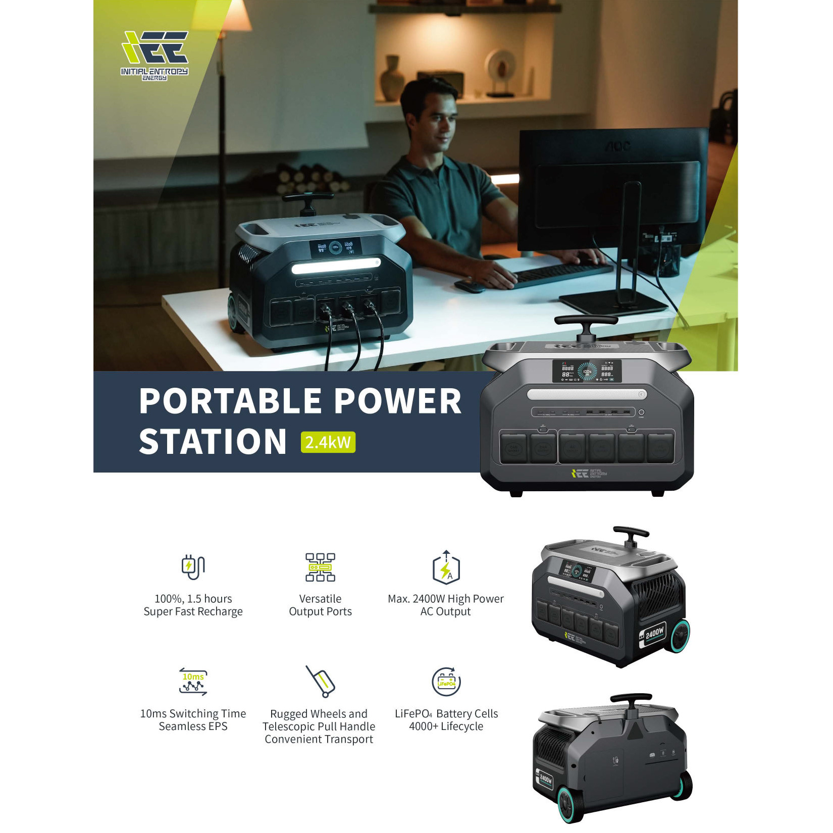 Зарядна станція IEETEK P2400