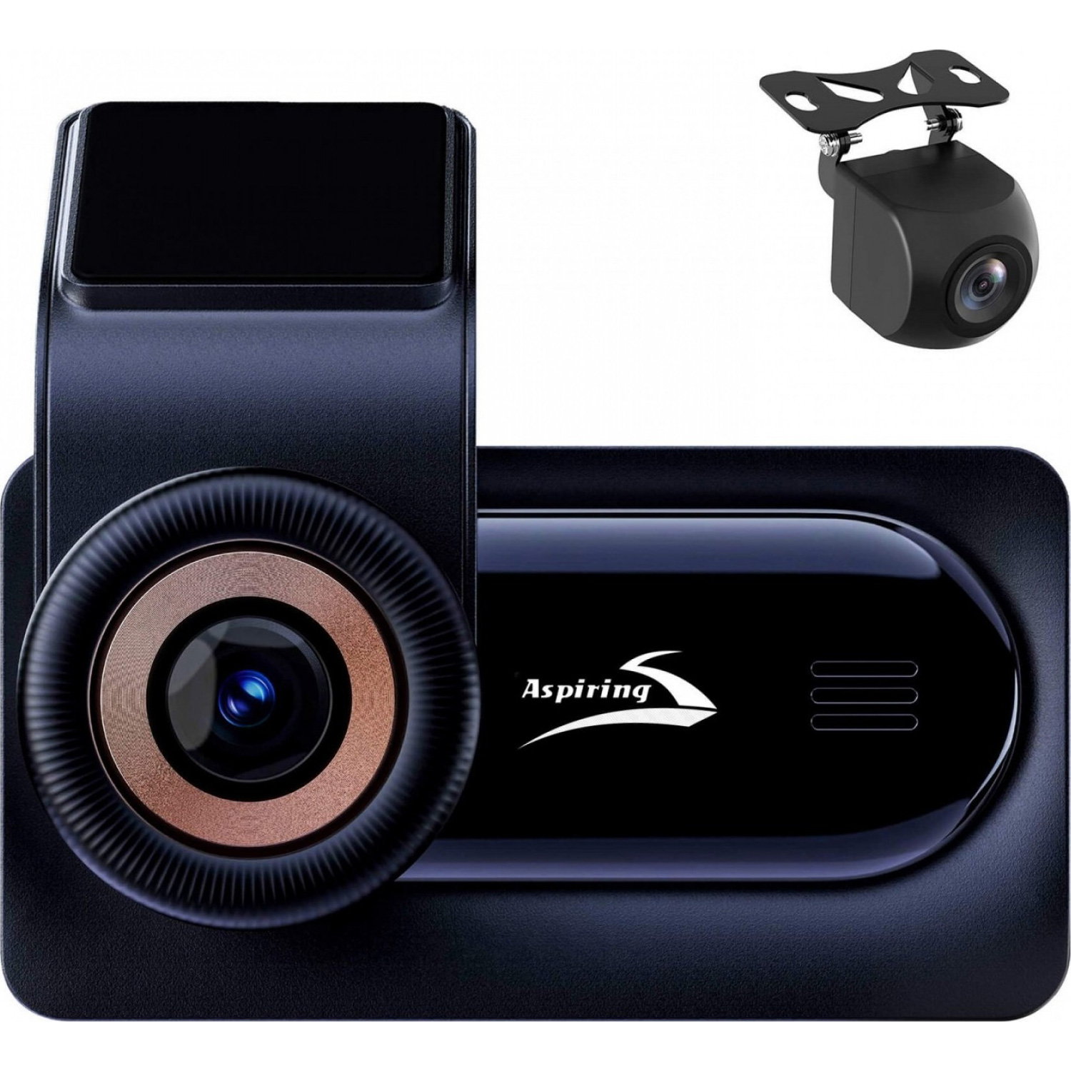 Автомобільний відеореєстратор з камерою заднього виду ASPIRING AT360 Dual 4G GPS (AT4G35D1)
