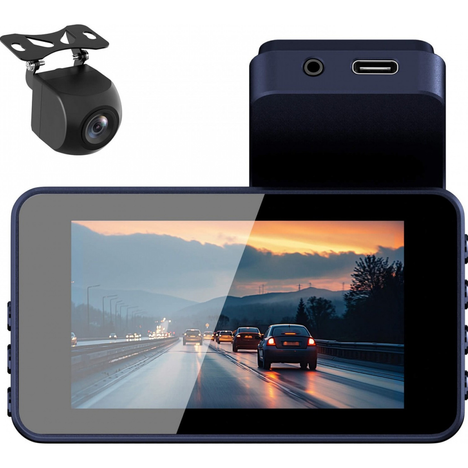 Автомобільний відеореєстратор з камерою заднього виду ASPIRING AT360 Dual 4G GPS (AT4G35D1)