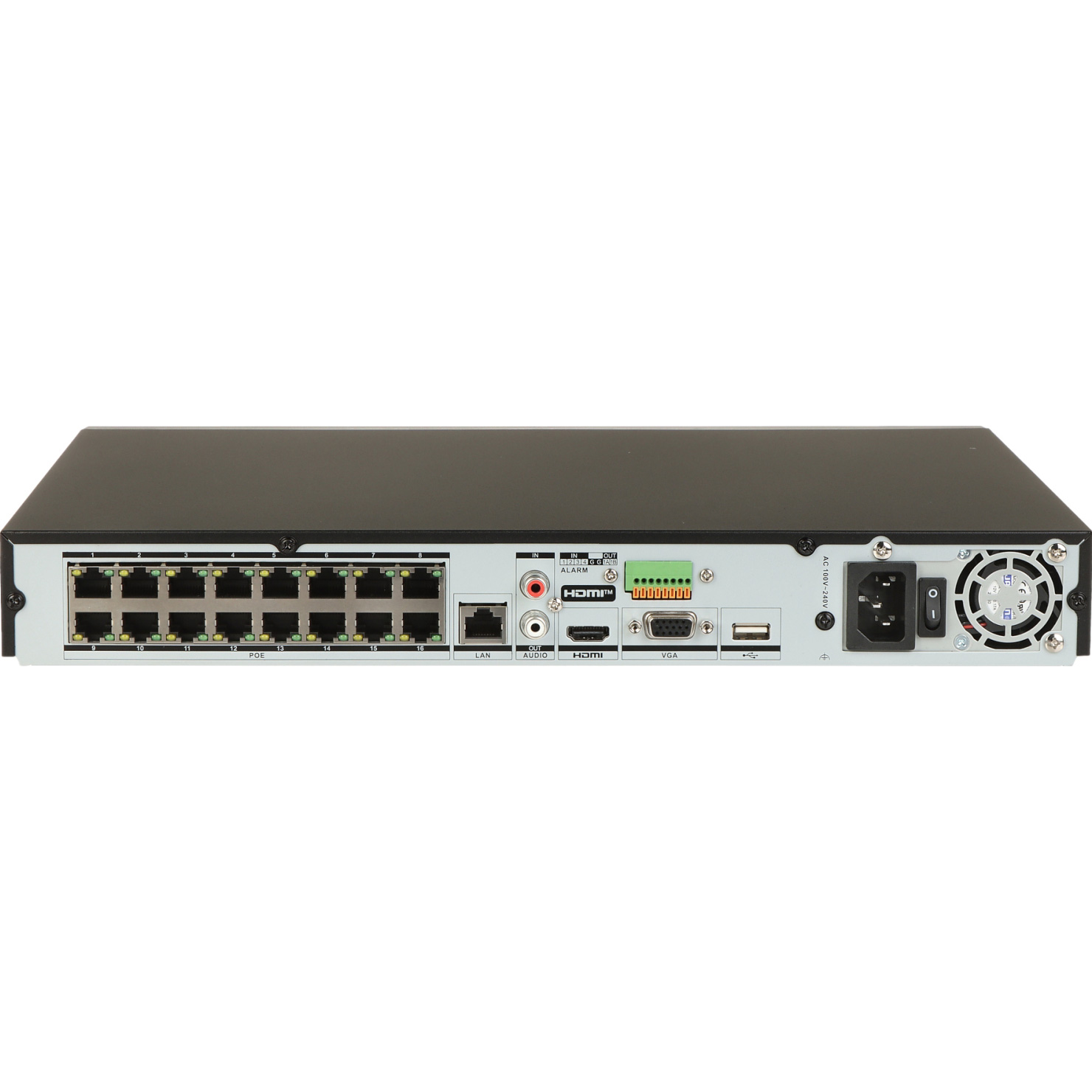 Відеореєстратор мережевий 16-канальний HIKVISION DS-7616NXI-K2/16P(D)
