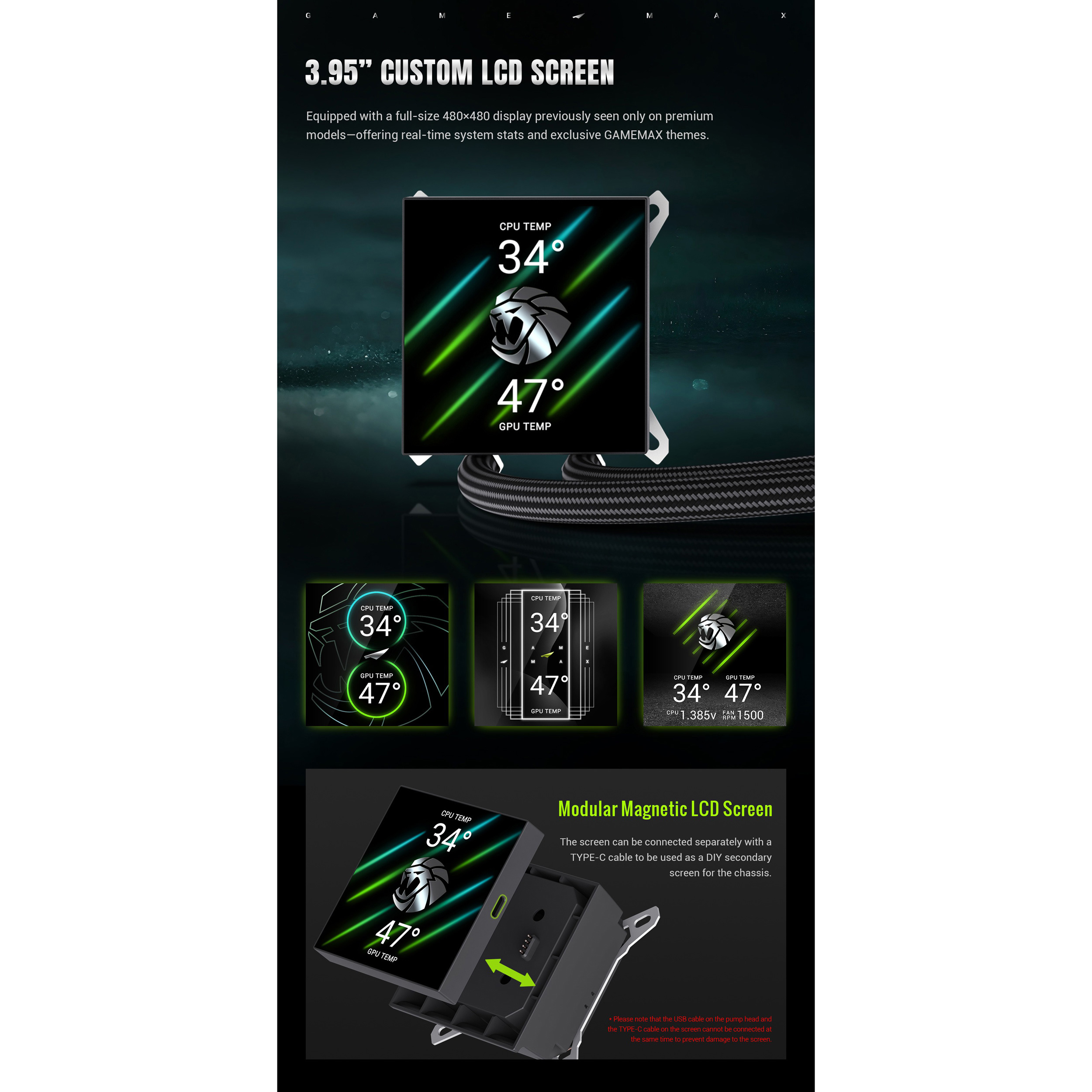 Система водяного охлаждения GAMEMAX Hailstorm 360 Black