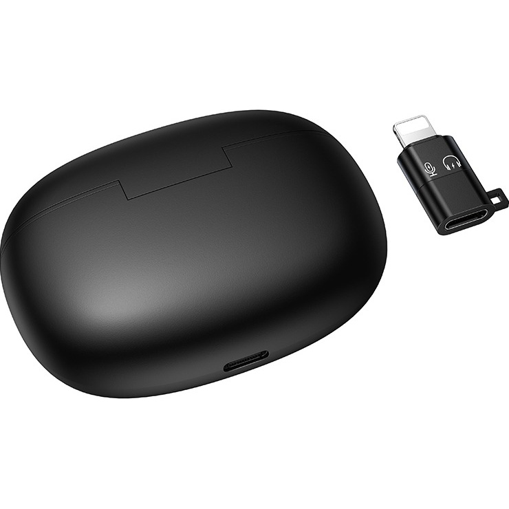 Бездротовий петличний мікрофон HOCO L19 Graceful Wireless Dual-mic Lightning/Type-C Black