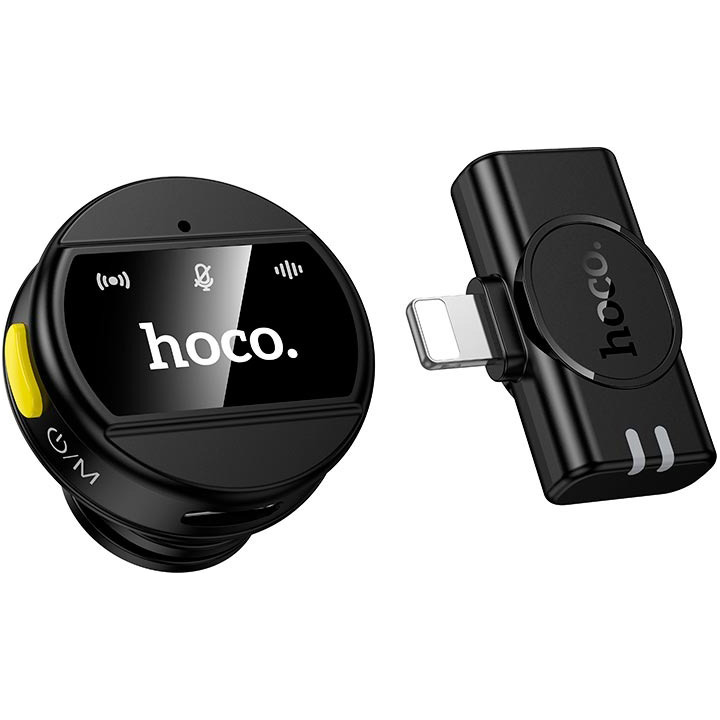 Беспроводной петличный микрофон HOCO L21 Charm Magnetic for Lightning Black