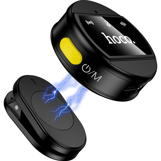 Беспроводной петличный микрофон HOCO L21 Charm Magnetic for Lightning Black