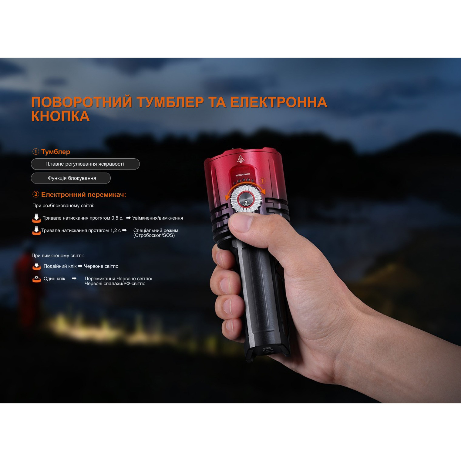 Фонарь поисковый FENIX LR35R Pro Limited Edition Red/Black