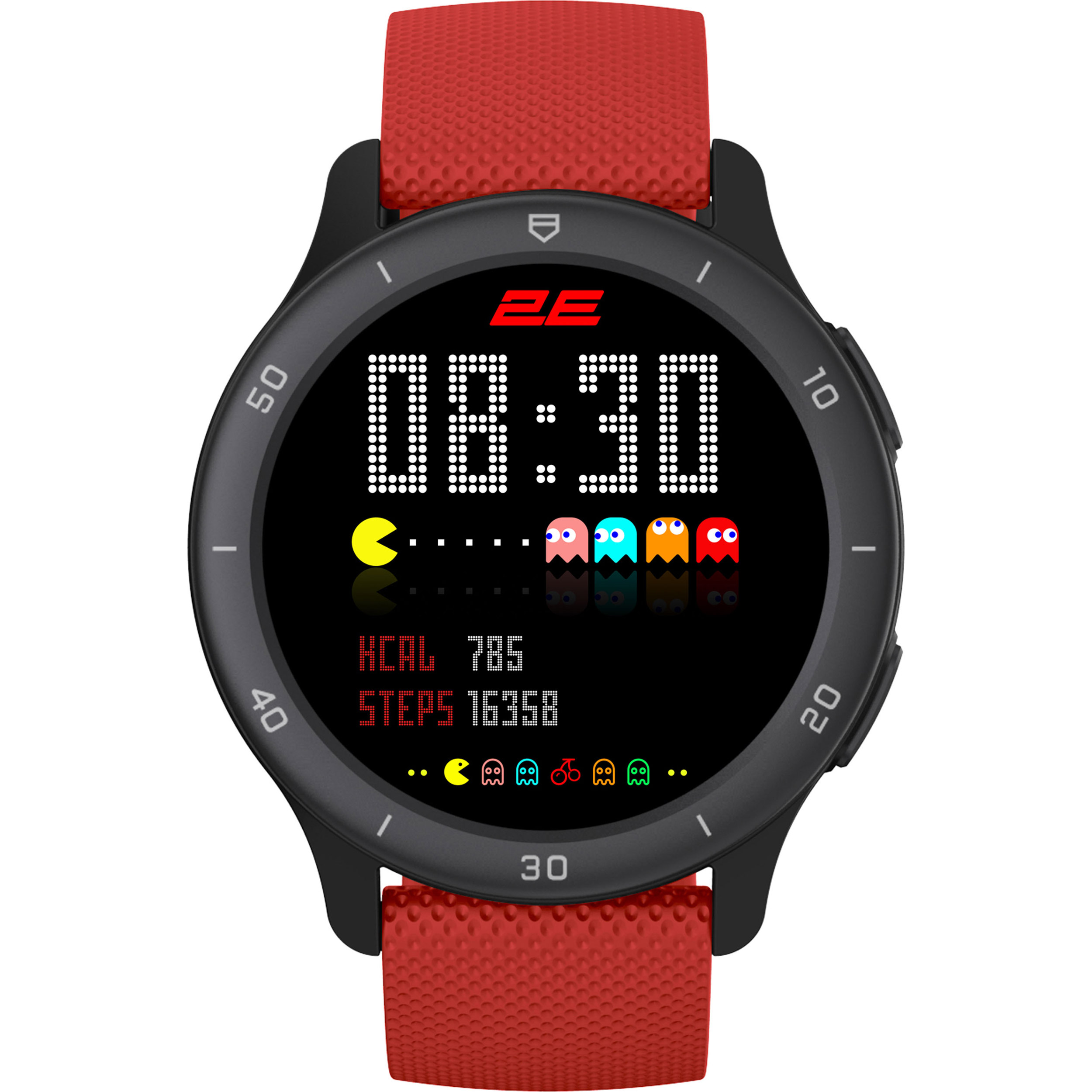 Смарт-часы 2E Motion GT2 47mm Black/Red (2E-CWW21BKRD-WS)