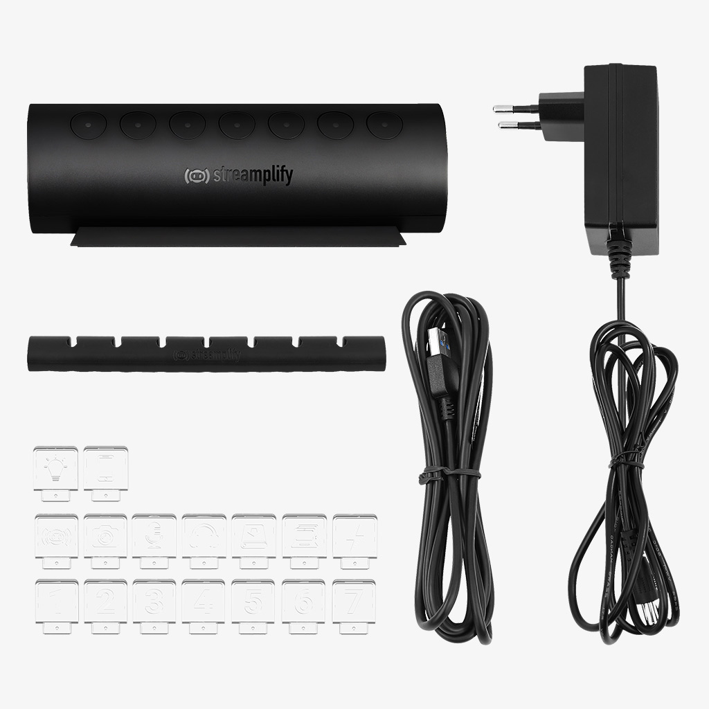 USB-хаб із вимикачами STREAMPLIFY Hub CTRL 7
