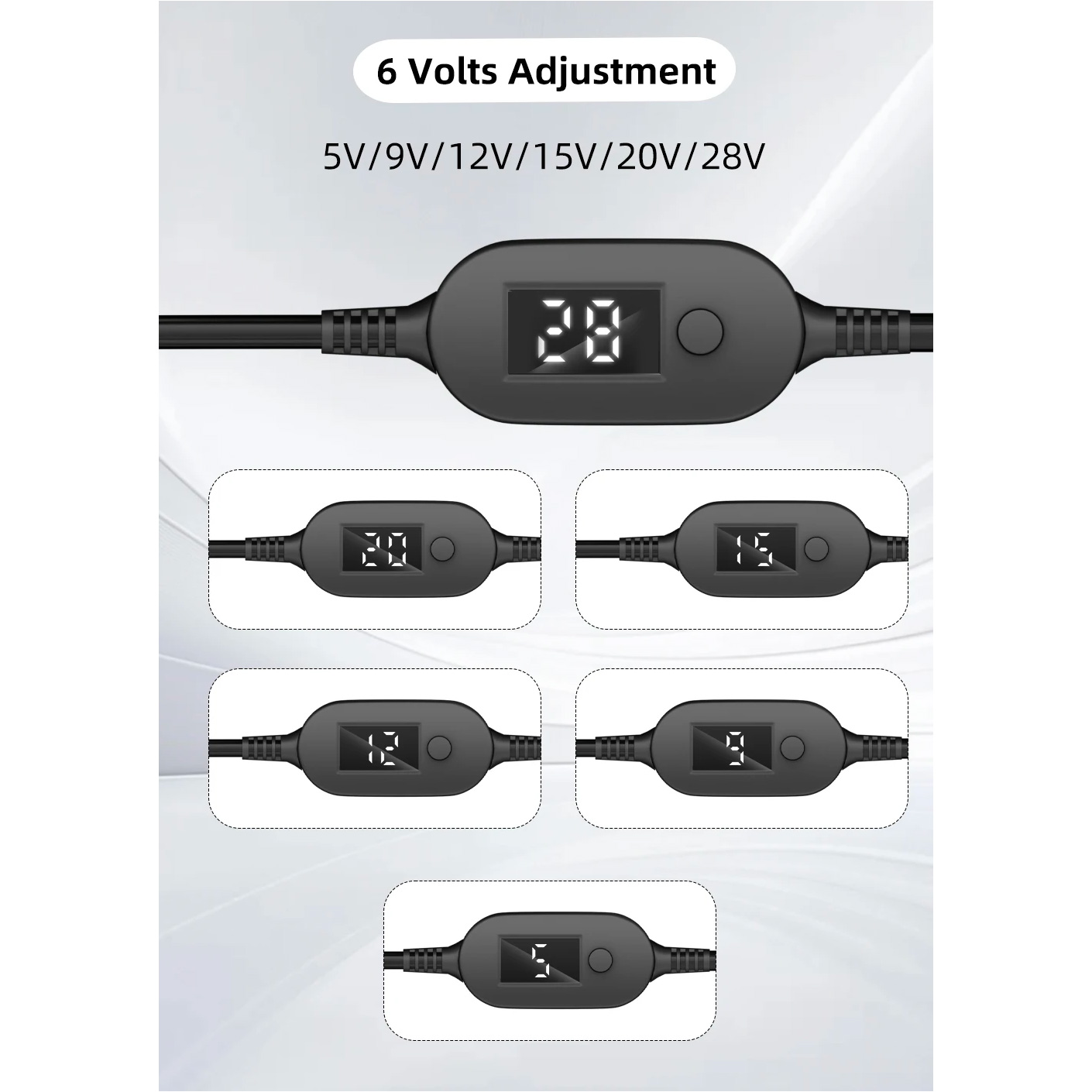 Кабель живлення USB-C to DC XOKO K695 DC 5.5x2.5mm 140W 20V/7A Black (XK-K695)