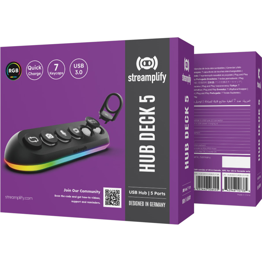 USB-хаб із вимикачами STREAMPLIFY Hub Deck 5