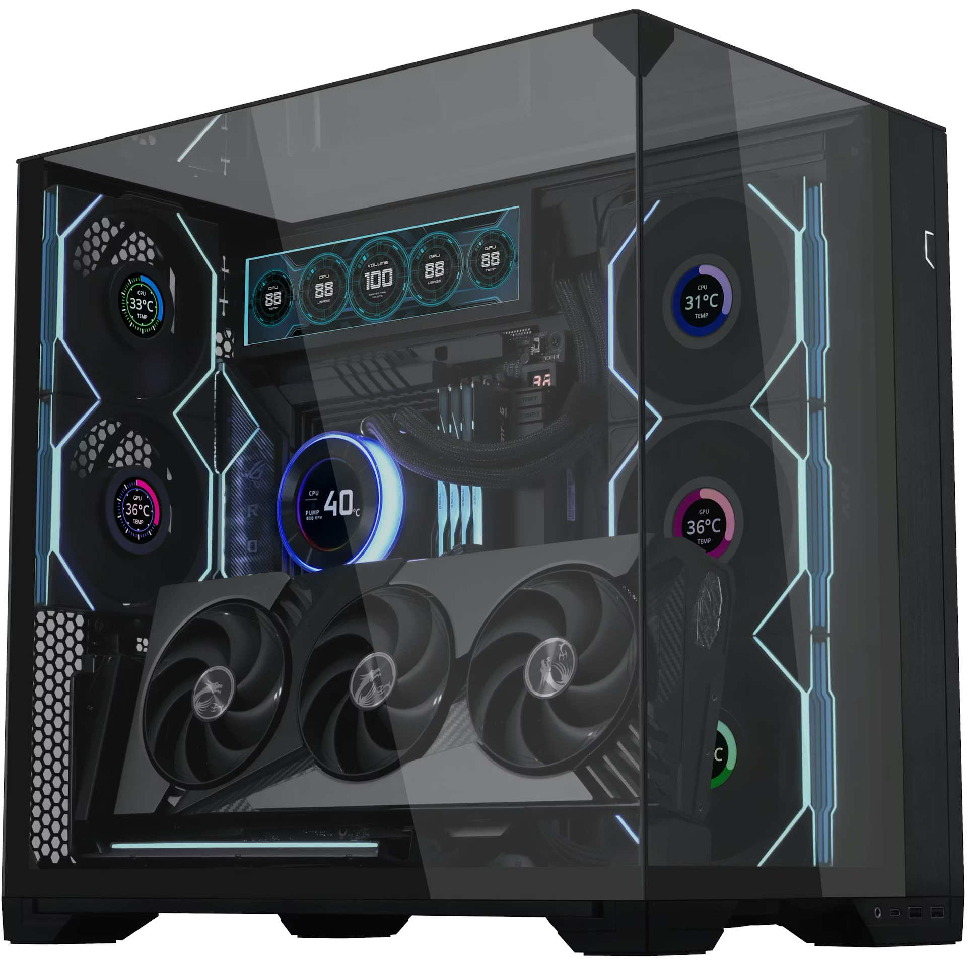 Держатель для видеокарты LIAN LI Vertical GPU Bracket Kit PCIe 5.0 Black (G89.VG4-5-V4X.00)