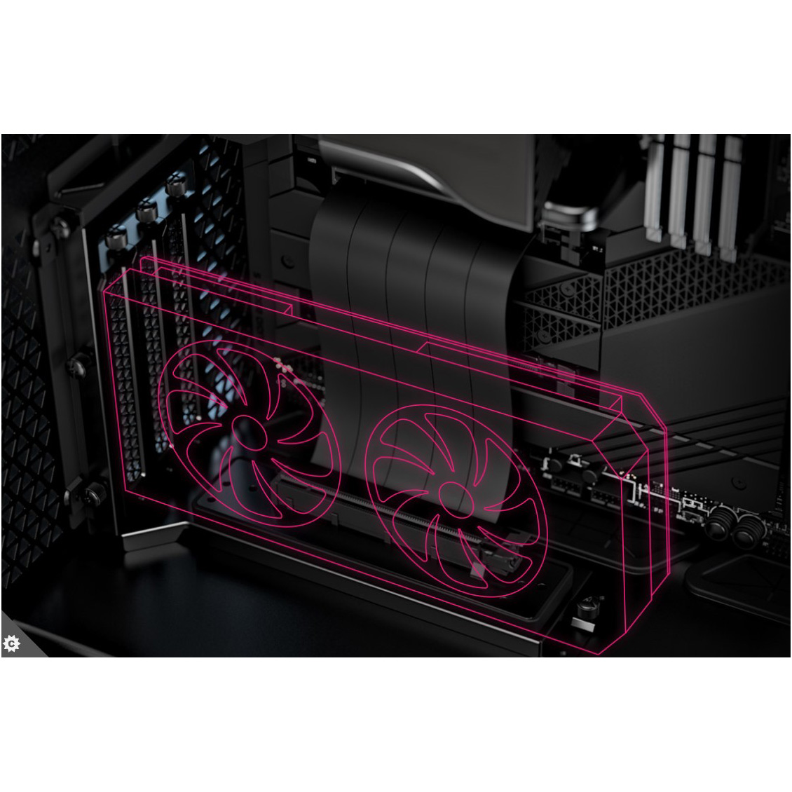 Райзер-кабель MSI Riser Cable PCIe 4.0 x16 Black