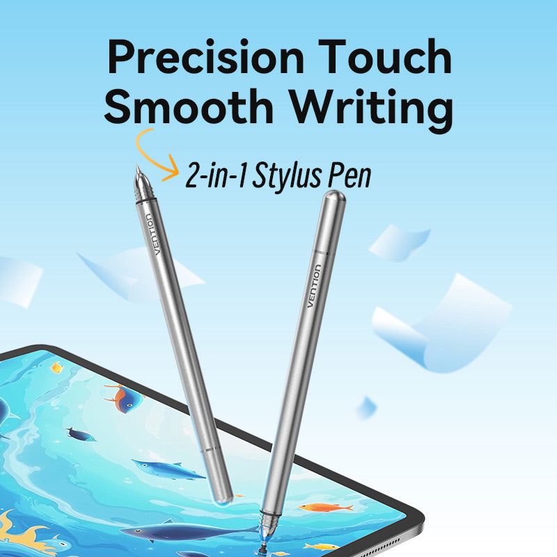 Стилус VENTION 3-in-1 Magnetic Stylus Pen Aluminum Alloy Gray