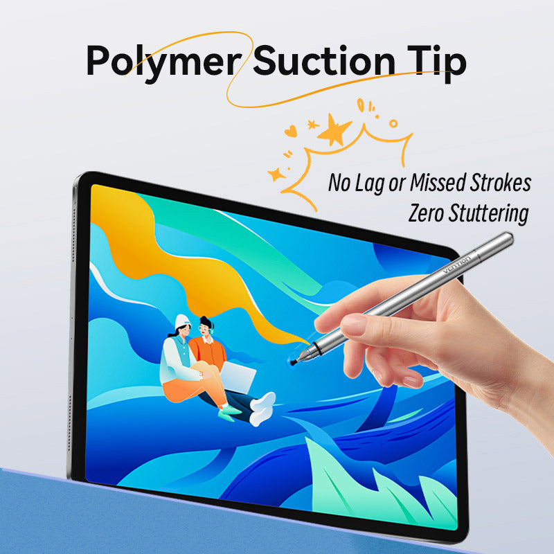 Стилус VENTION 3-in-1 Magnetic Stylus Pen Aluminum Alloy Gray
