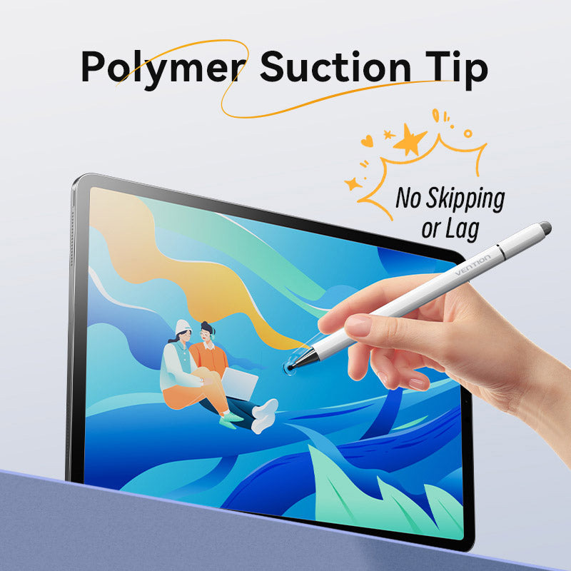 Стилус VENTION 3-in-1 Magnetic Stylus Pen Aluminum Alloy White