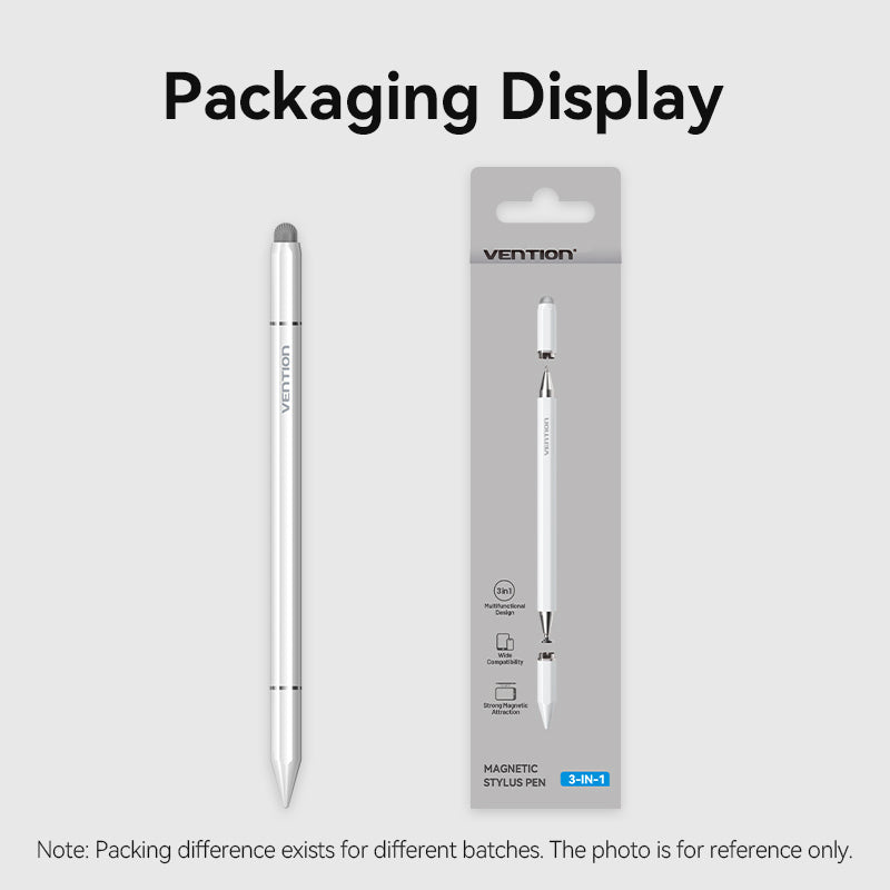 Стилус VENTION 3-in-1 Magnetic Stylus Pen Aluminum Alloy White
