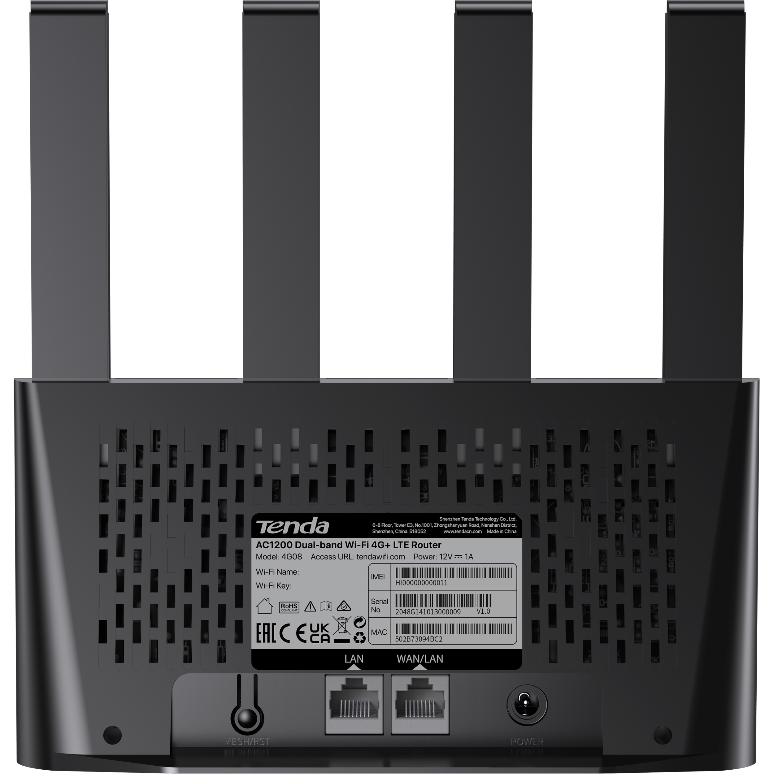 Wi-Fi роутер TENDA 4G08