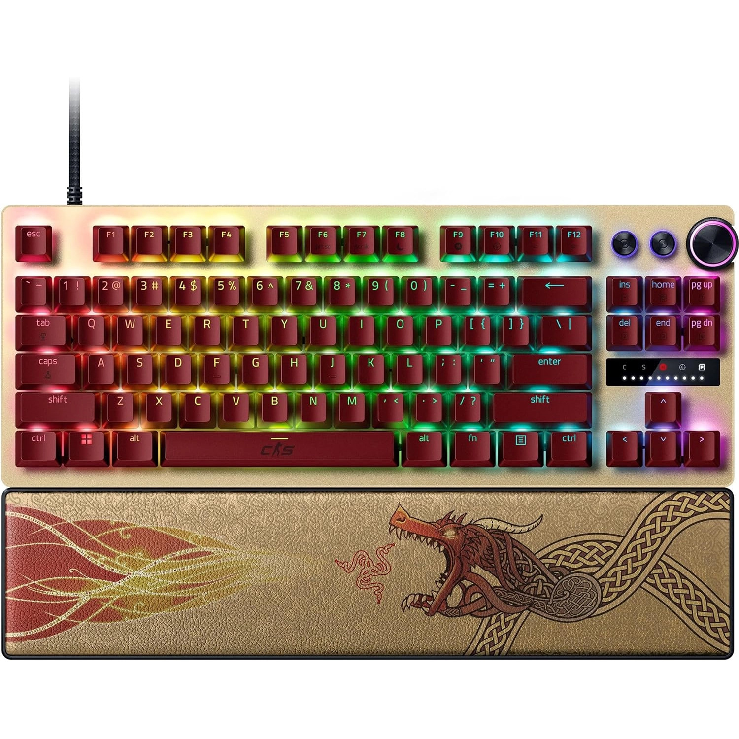Клавіатура RAZER Huntsman V3 Pro TKL Analog Optical Switch Gen. 2 Counter-Strike 2 Edition (RZ03-04982100-R3M1)