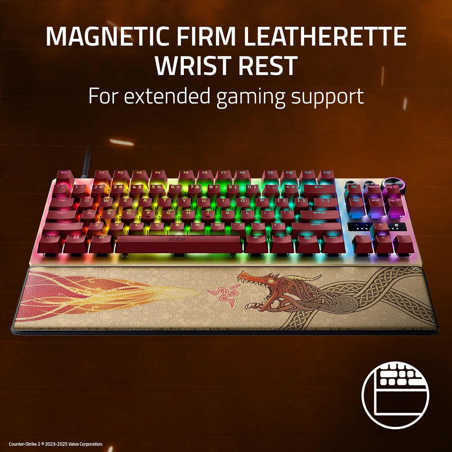 Клавіатура RAZER Huntsman V3 Pro TKL Analog Optical Switch Gen. 2 Counter-Strike 2 Edition (RZ03-04982100-R3M1)