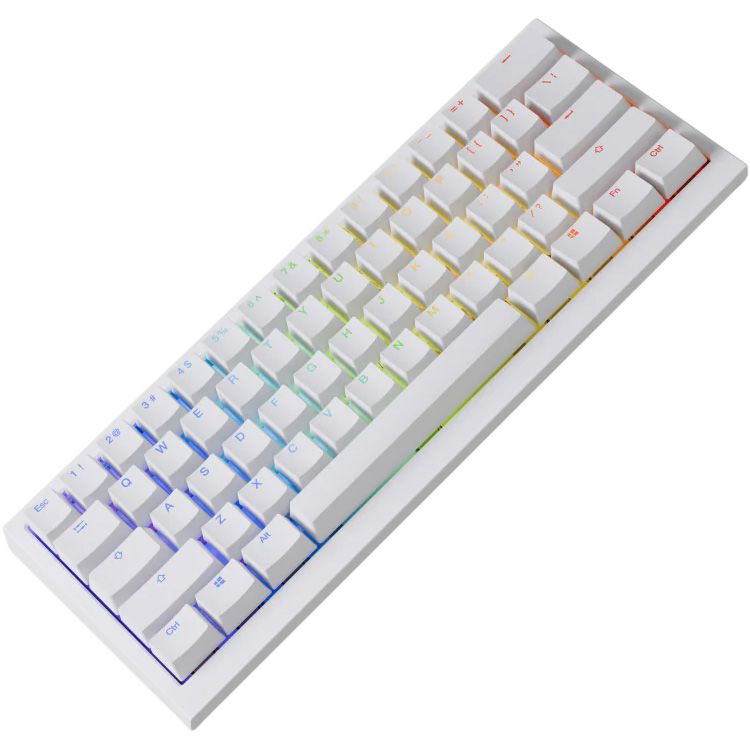 Клавіатура бездротова DUCKY One X Mini Wireless Inductive Switch White (ON2461AST3-DAUSPDOECL2WW1)