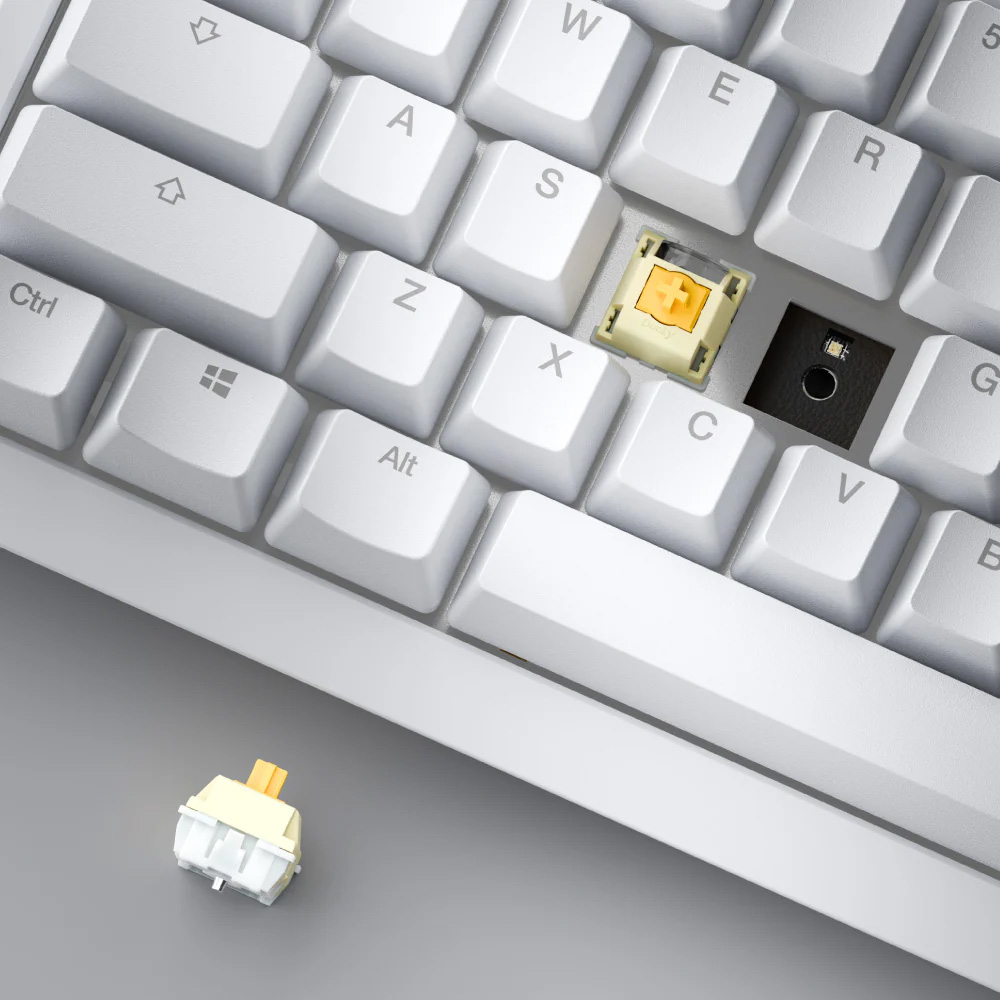 Клавіатура бездротова DUCKY One X Wireless Inductive Switch White (ON2408AST3-DAUSPDOECL2WW1)