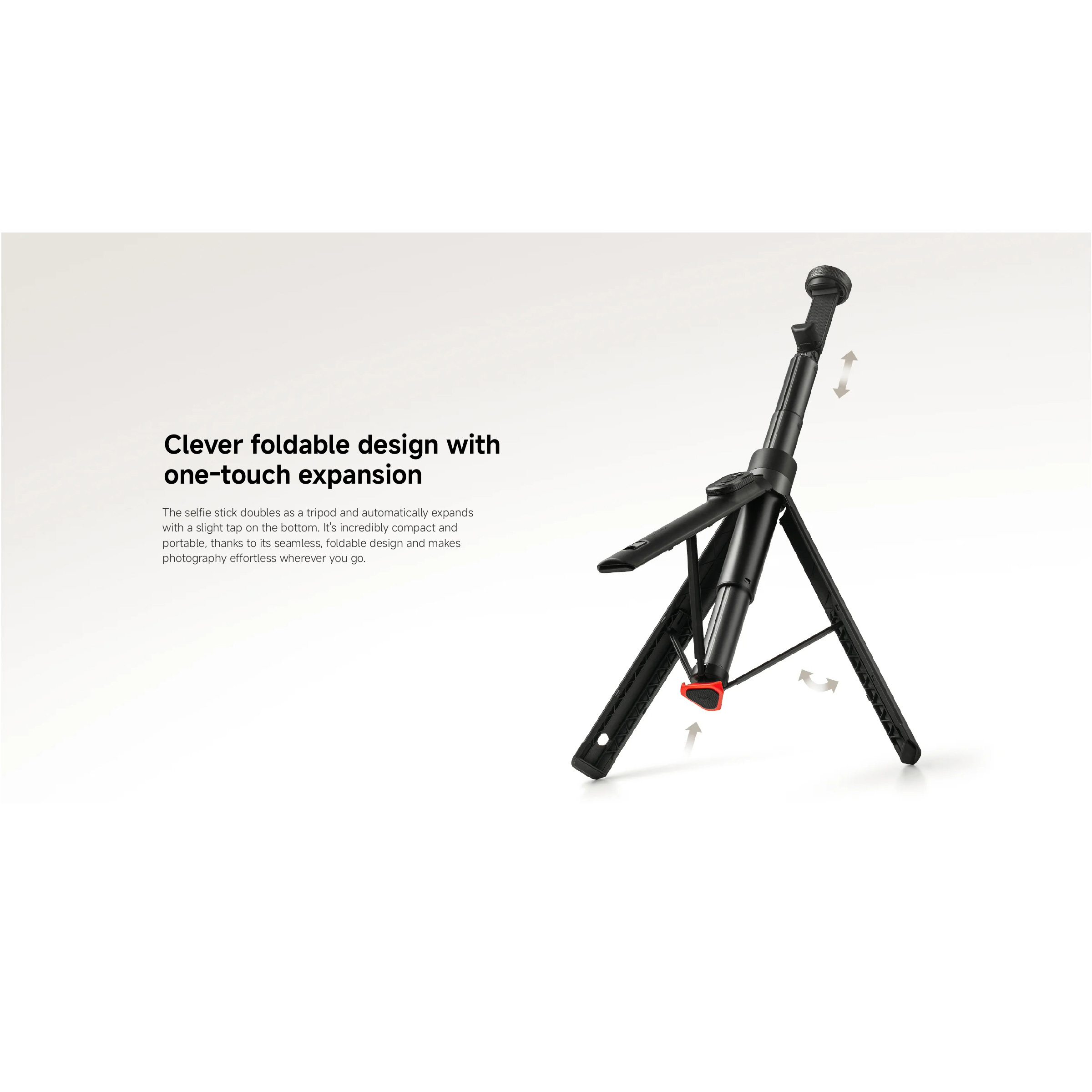 Штатив XIAOMI Zoom Floor Selfie Stick Tripod 62"