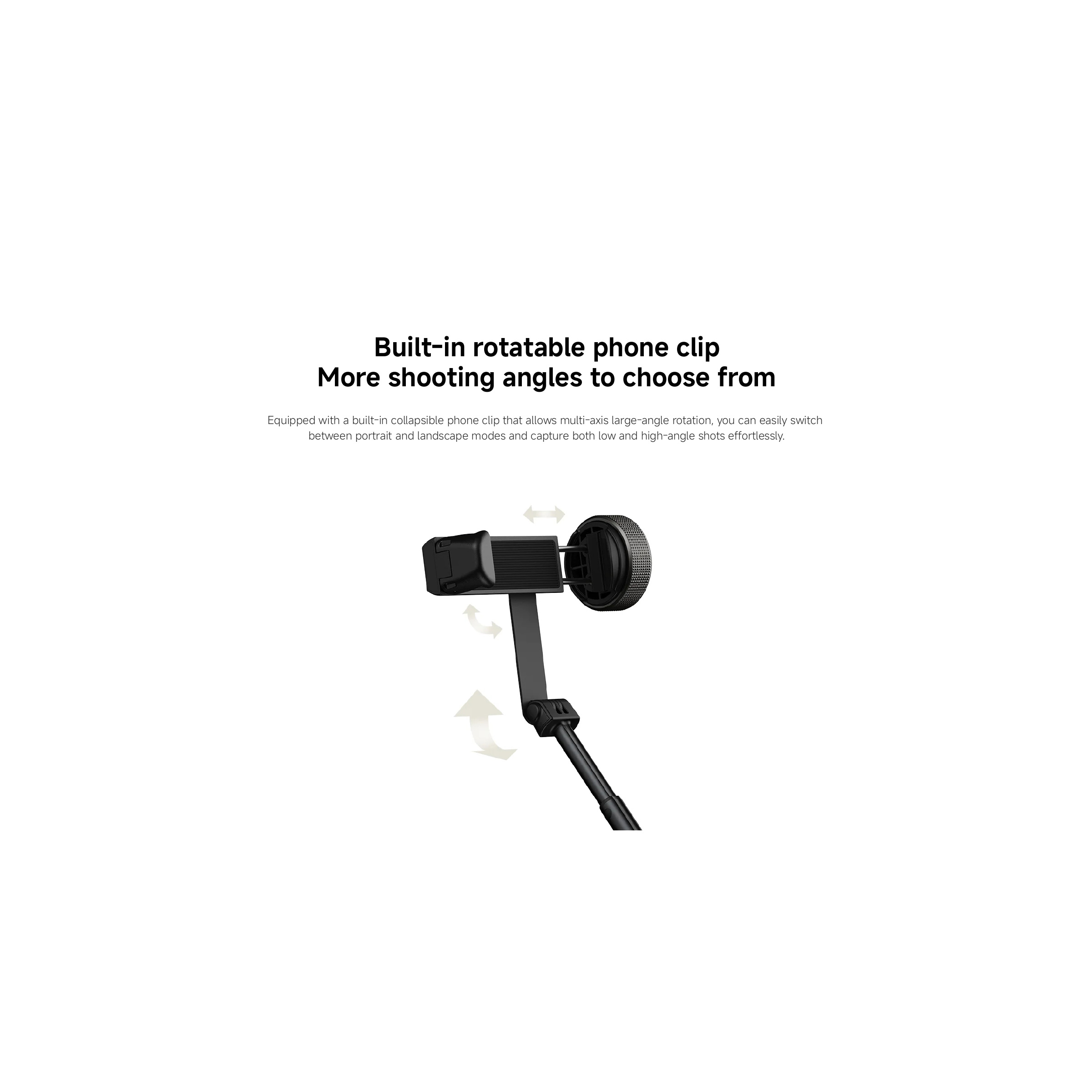 Штатив XIAOMI Zoom Floor Selfie Stick Tripod 62"