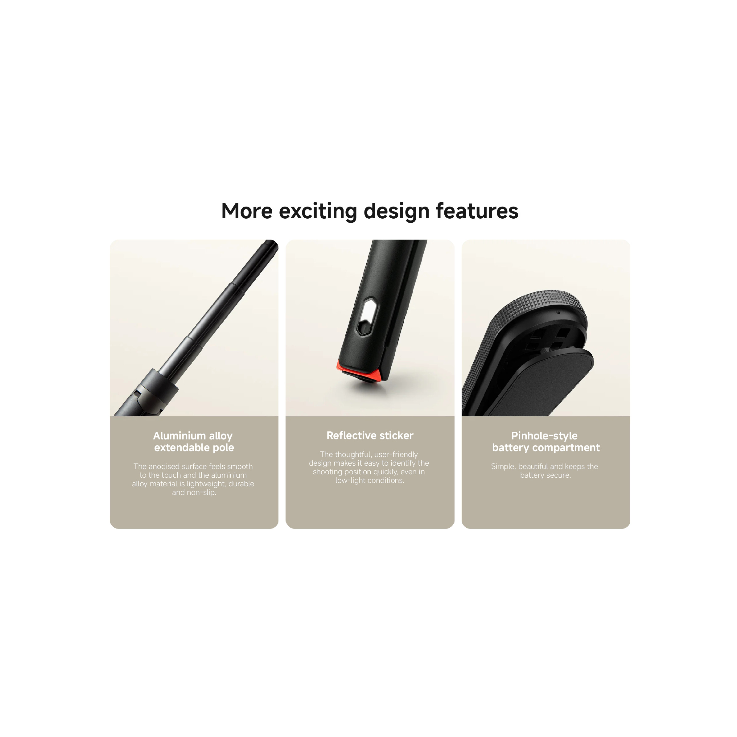 Штатив XIAOMI Zoom Floor Selfie Stick Tripod 62"