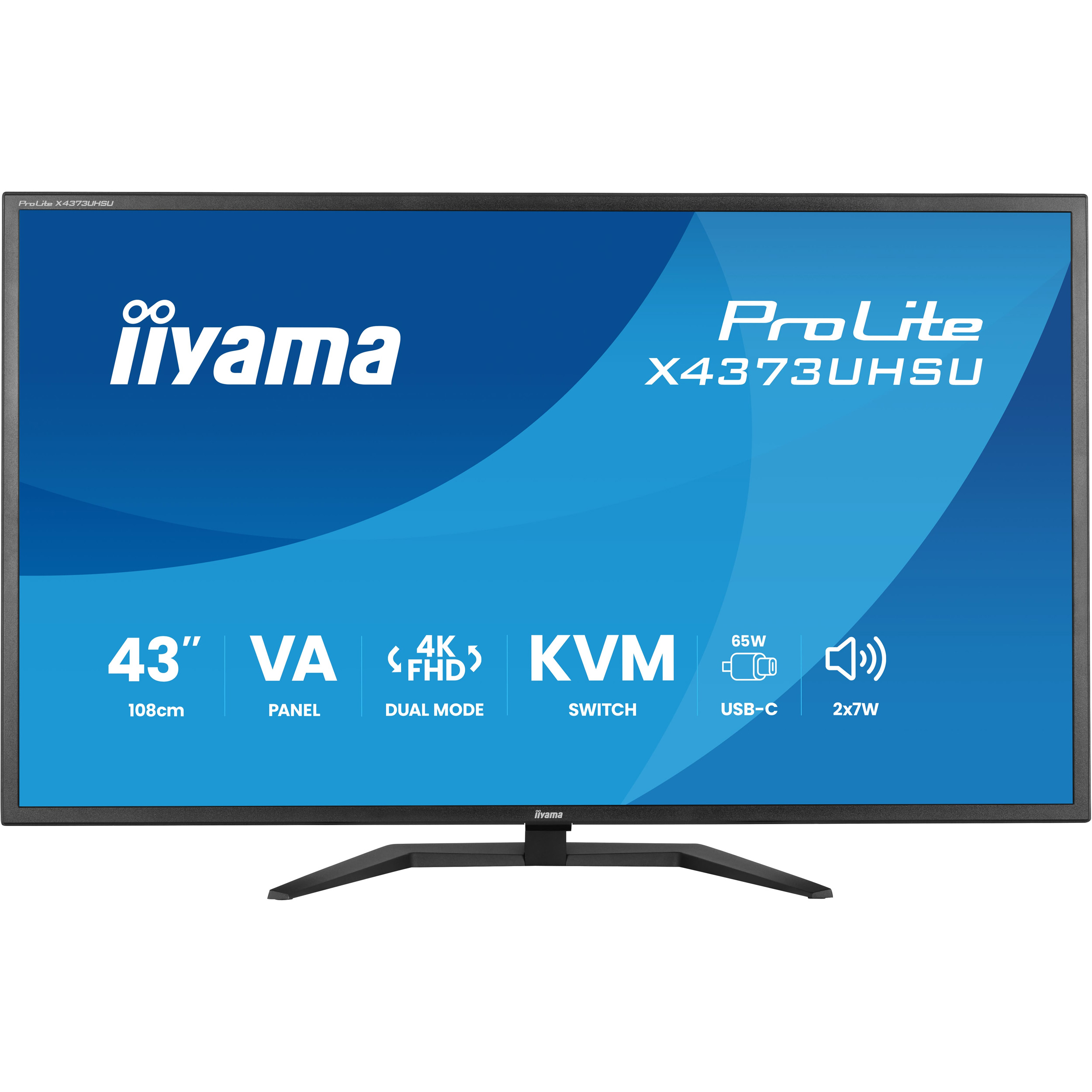 Монитор 42.5" IIYAMA ProLite X4373UHSU-B2