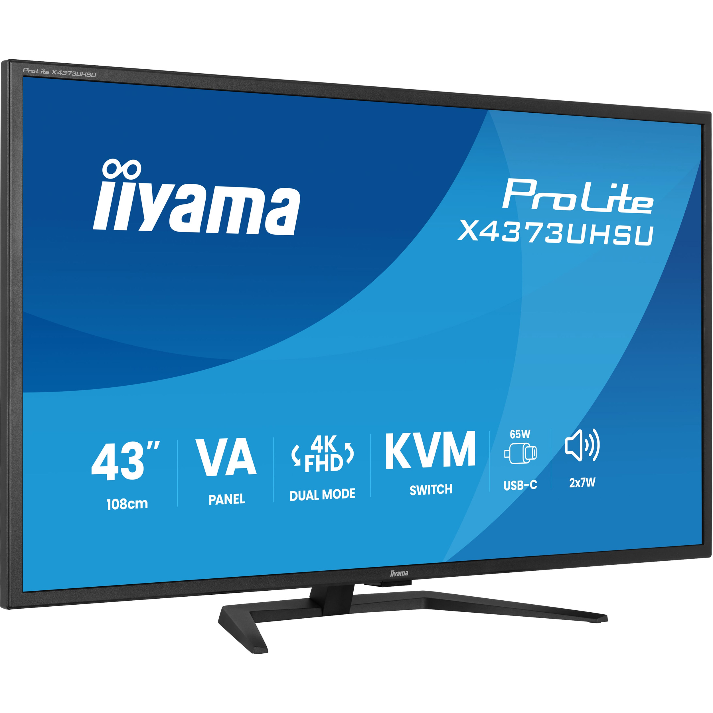 Монитор 42.5" IIYAMA ProLite X4373UHSU-B2