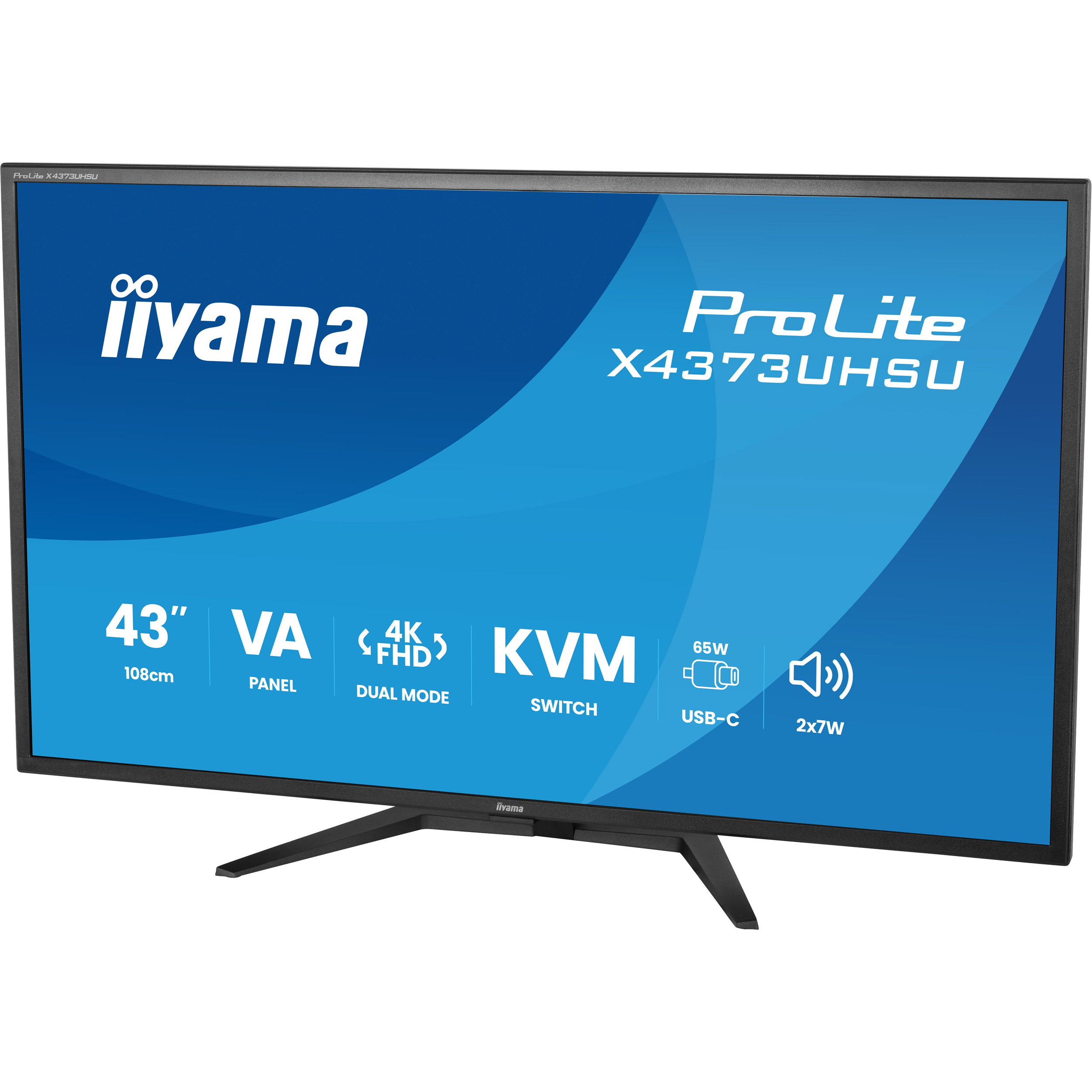 Монитор 42.5" IIYAMA ProLite X4373UHSU-B2