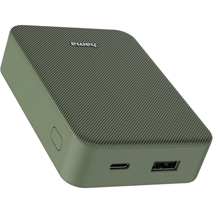Повербанк HAMA Colour 10 Power Pack 15W 10000mAh Green (00201713)