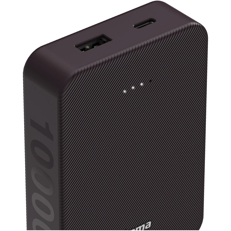 Повербанк HAMA Colour 10 Power Pack 15W 10000mAh Plum (00201712)