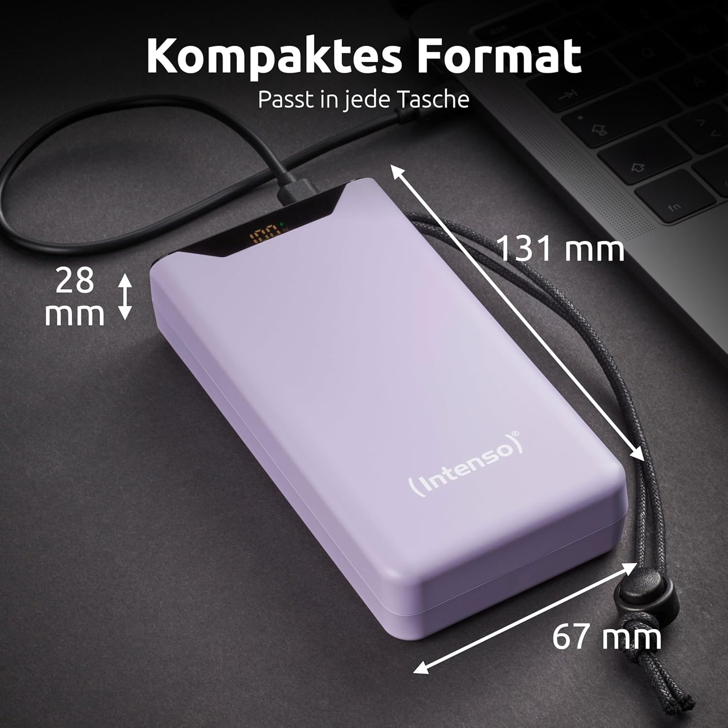 Повербанк INTENSO F20000 1xUSB-C PD20W, 1xUSB-A QC18W 20000mAh Purple (7332053)