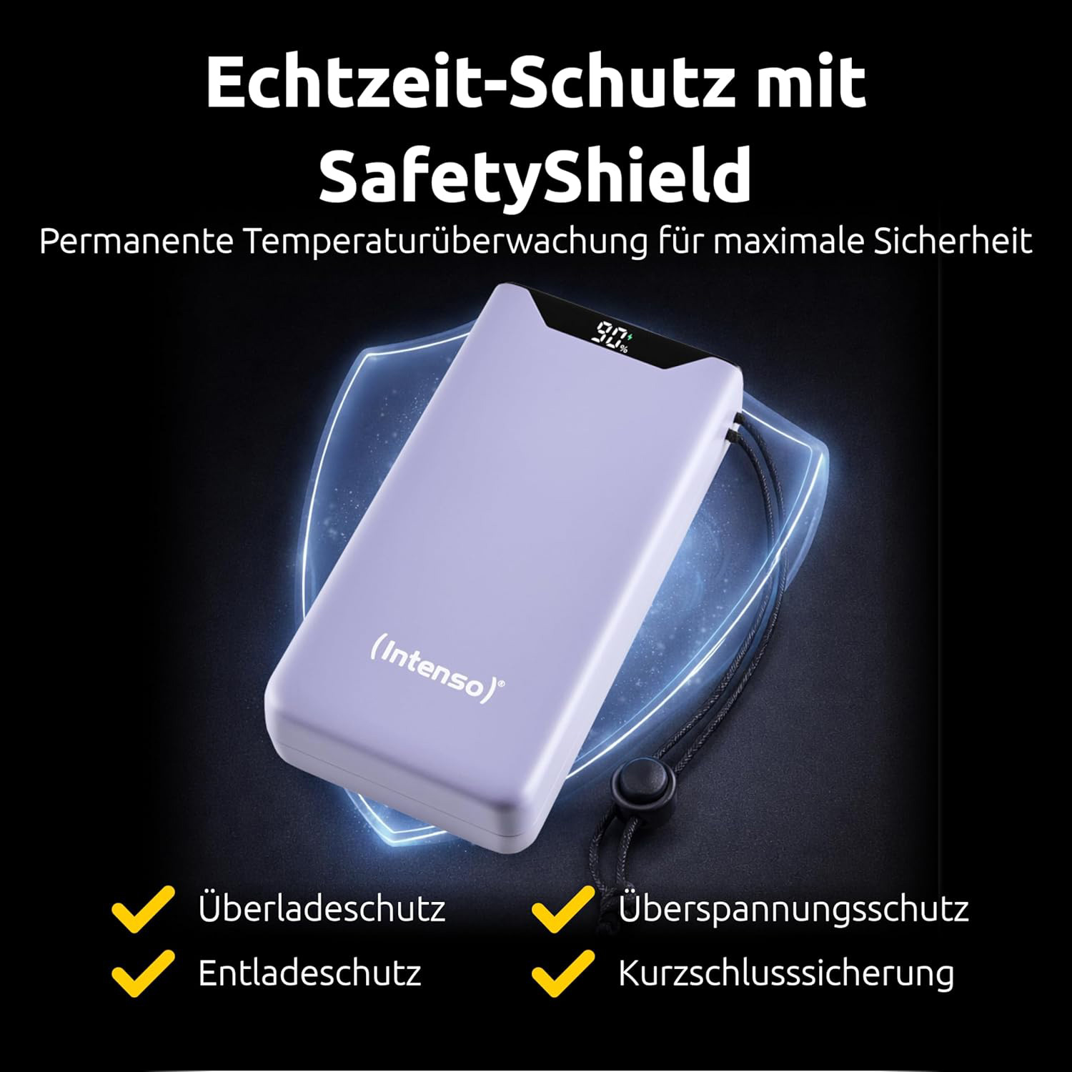 Повербанк INTENSO F20000 1xUSB-C PD20W, 1xUSB-A QC18W 20000mAh Purple (7332053)