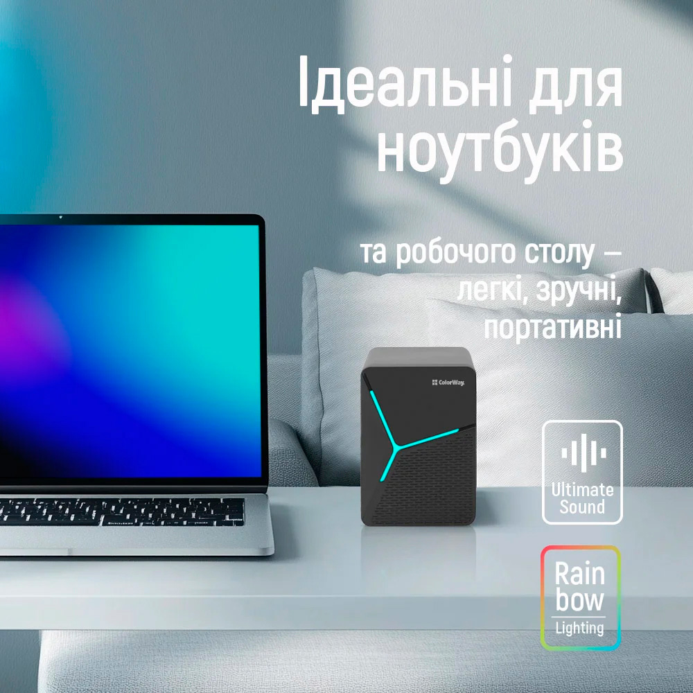 Портативная колонка COLORWAY CW-SPU01BK Black