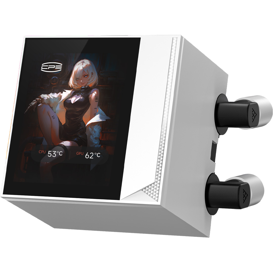 Система водяного охолодження PCCOOLER DC360 Pro ARGB Display White (DC360PRO-WHAWXY-GL)