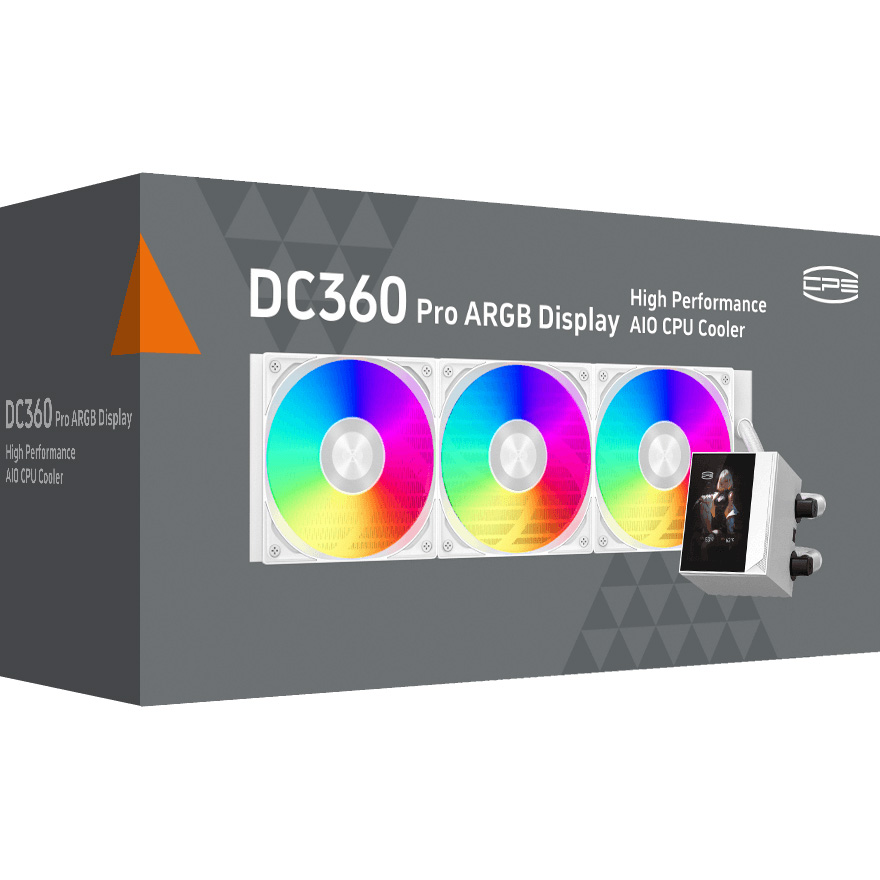 Система водяного охолодження PCCOOLER DC360 Pro ARGB Display White (DC360PRO-WHAWXY-GL)