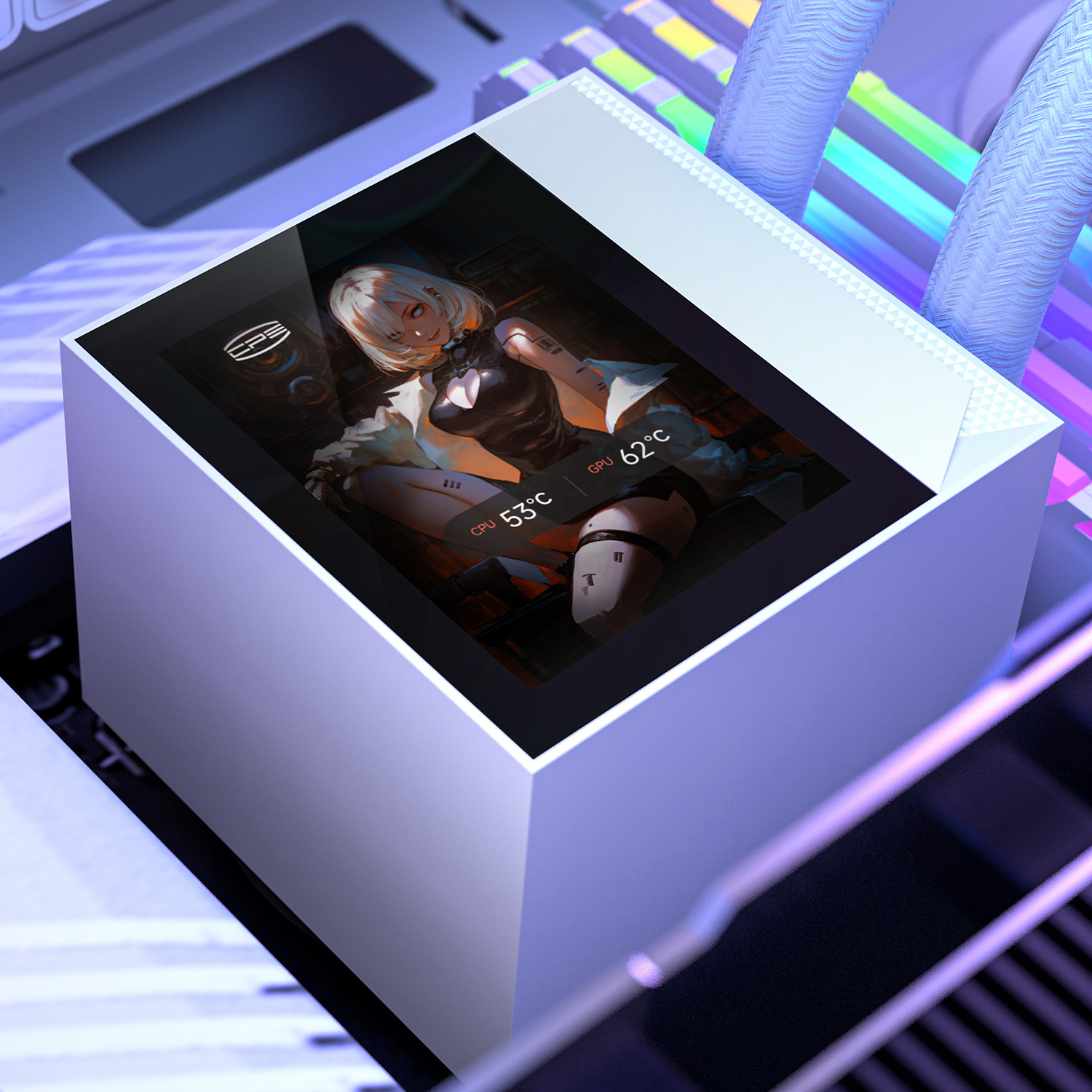 Система водяного охолодження PCCOOLER DC360 Pro ARGB Display White (DC360PRO-WHAWXY-GL)