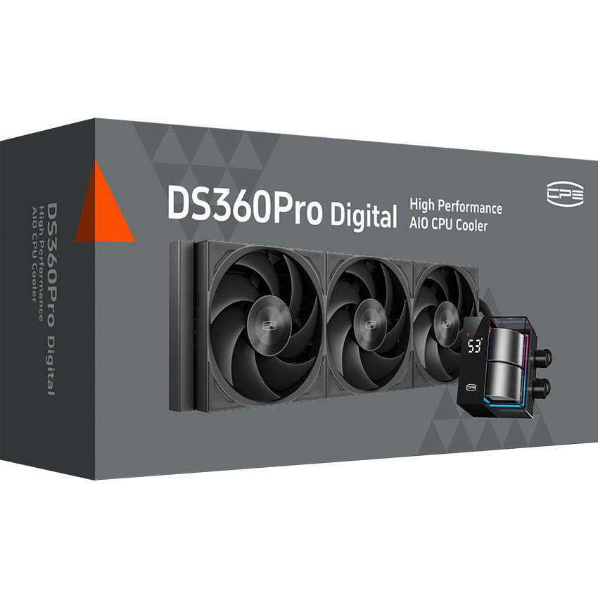 Система водяного охолодження PCCOOLER DS360 Pro Digital Black (D7-S360WBKN-GL)