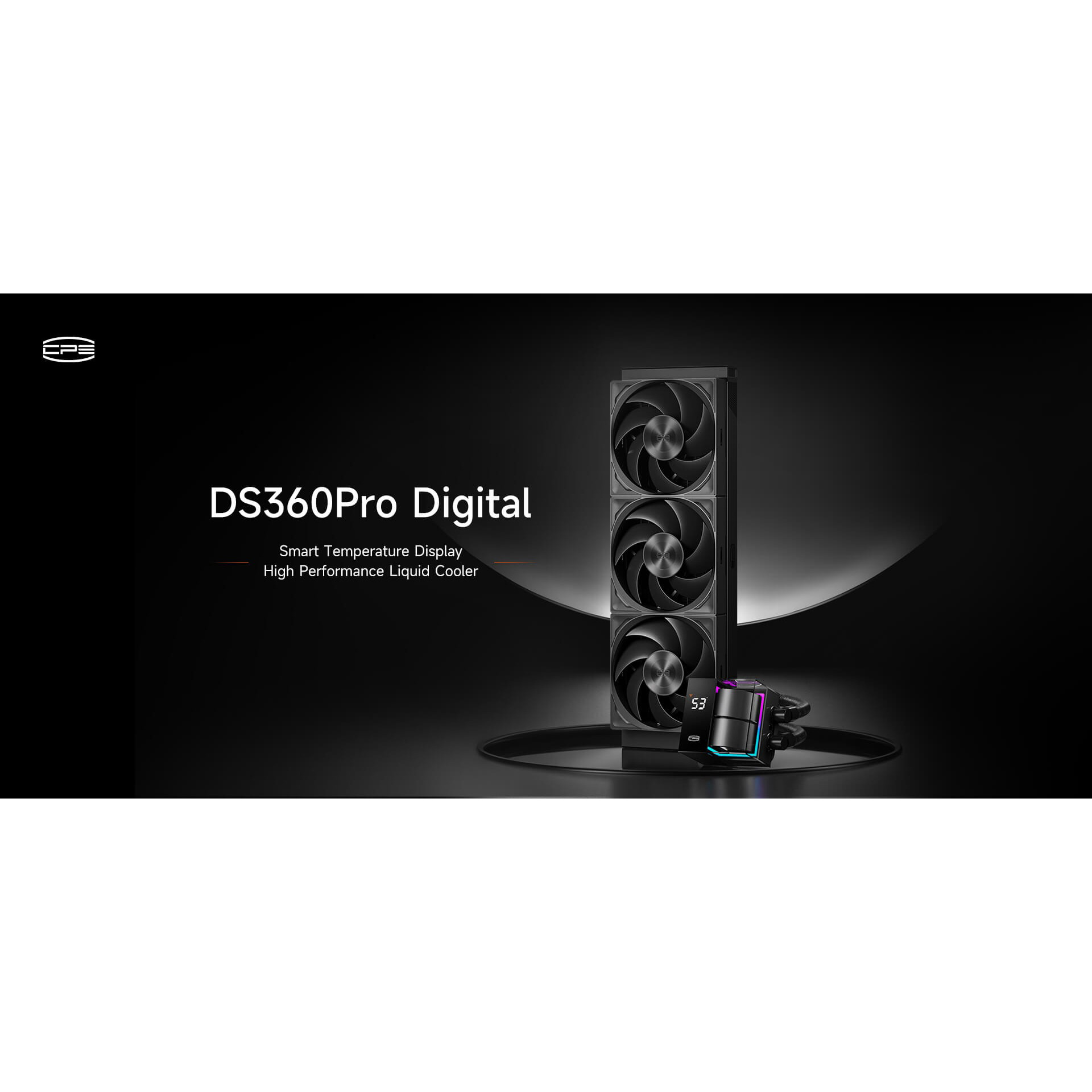 Система водяного охолодження PCCOOLER DS360 Pro Digital Black (D7-S360WBKN-GL)