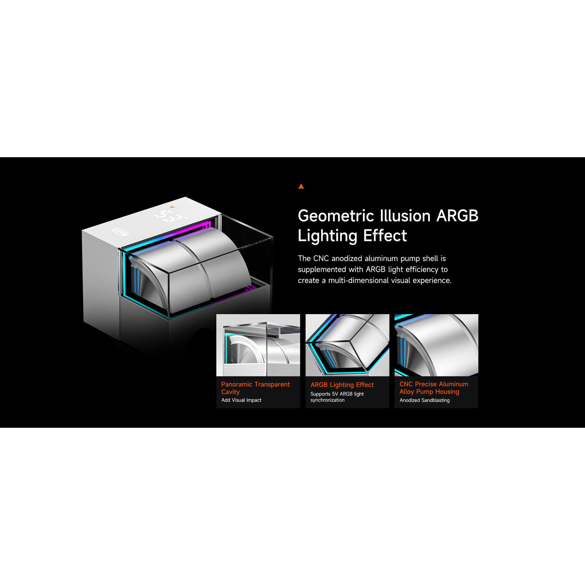 Система водяного охолодження PCCOOLER DS360 Pro Digital Black (D7-S360WBKN-GL)