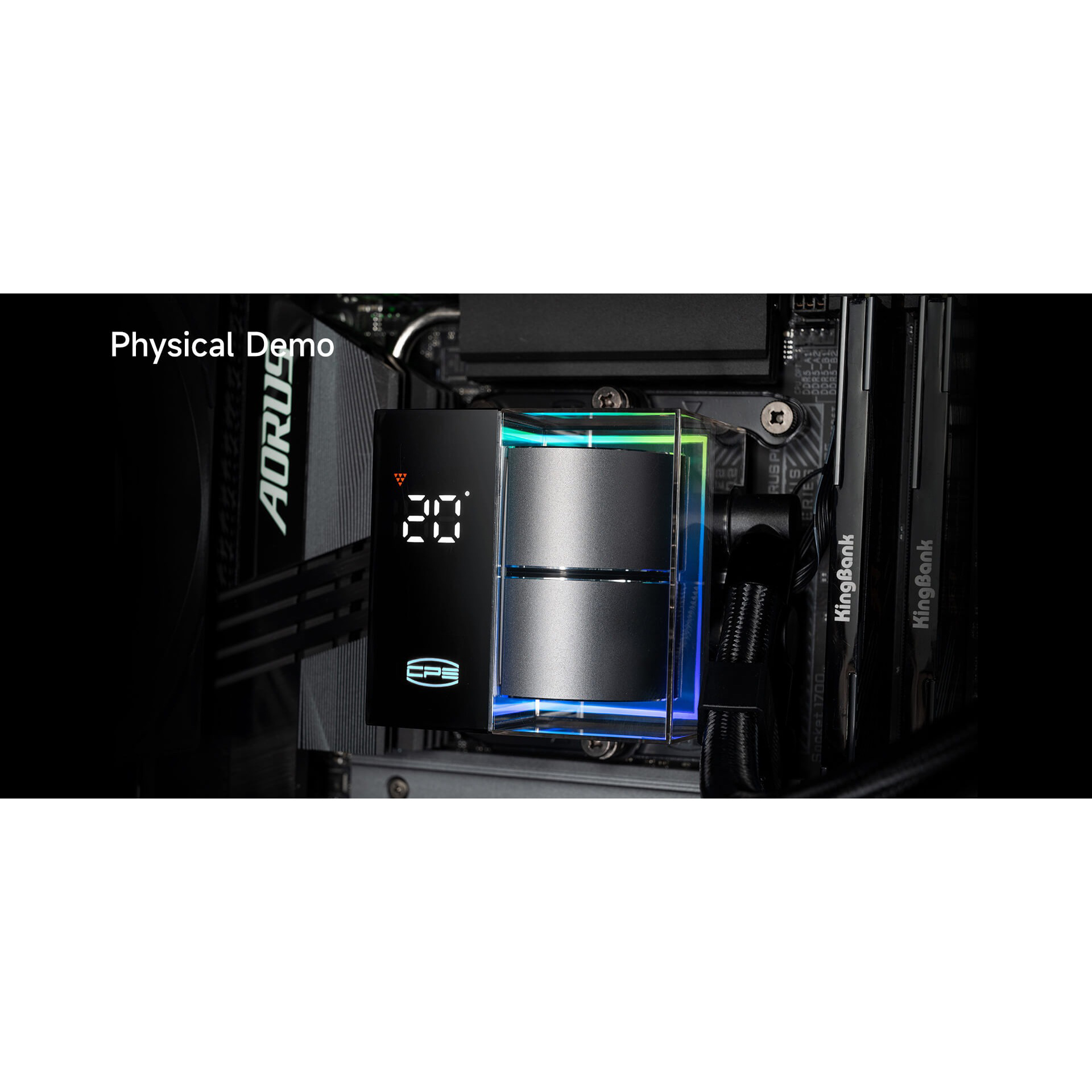 Система водяного охолодження PCCOOLER DS360 Pro Digital Black (D7-S360WBKN-GL)