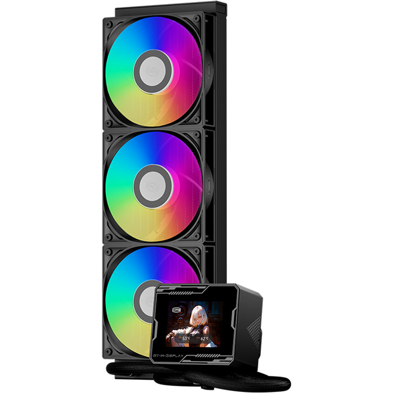 Система водяного охлаждения PCCOOLER GT360M ARGB Display Black (GT360M-BKAWXX-GL)