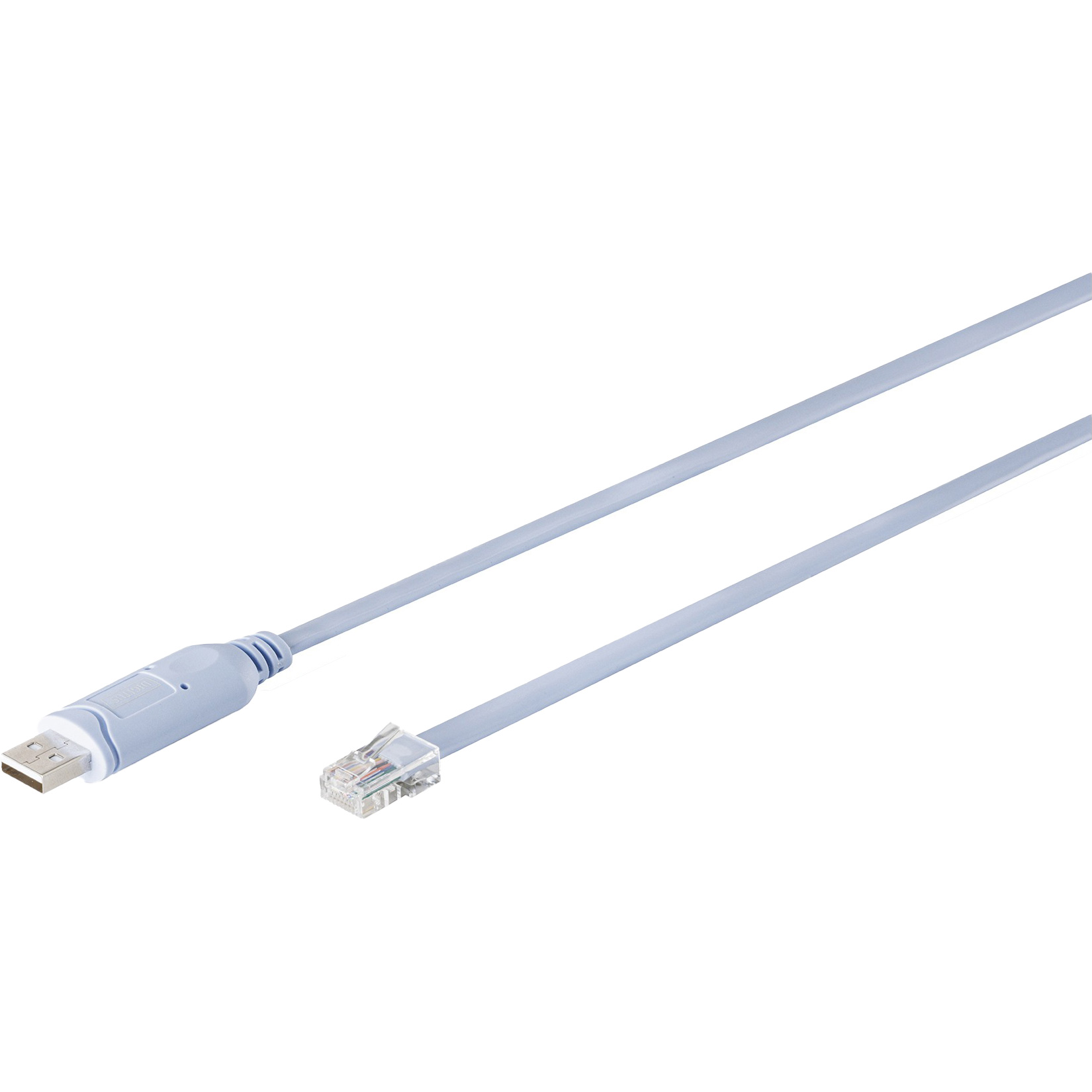 Кабель консольний DIGITUS USB - RJ45, chip FT232RNL 1.8м Light Blue (DA-70173)