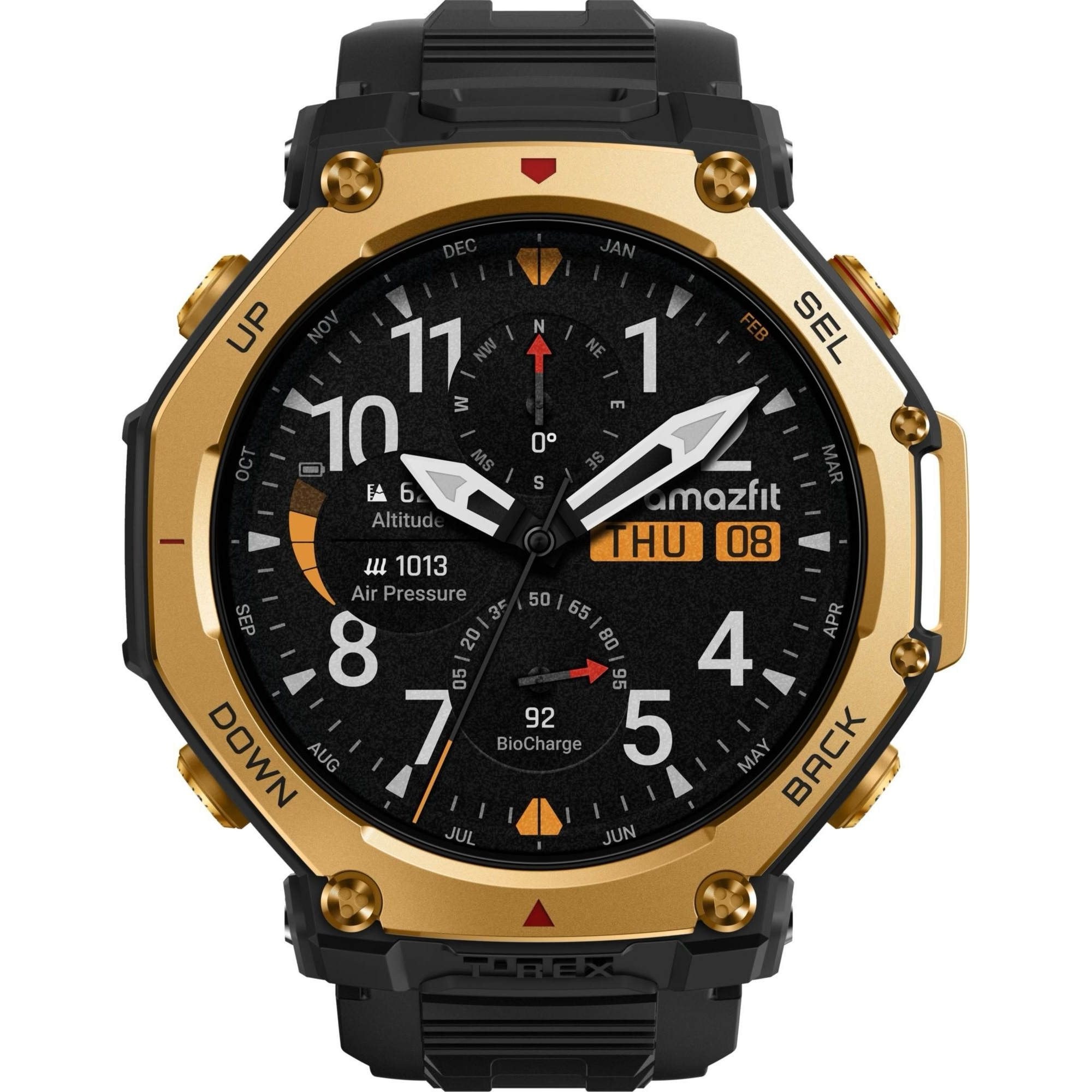 Смарт-годинник AMAZFIT T-Rex 3 Pro 48mm Black Gold (W2444OV5N)