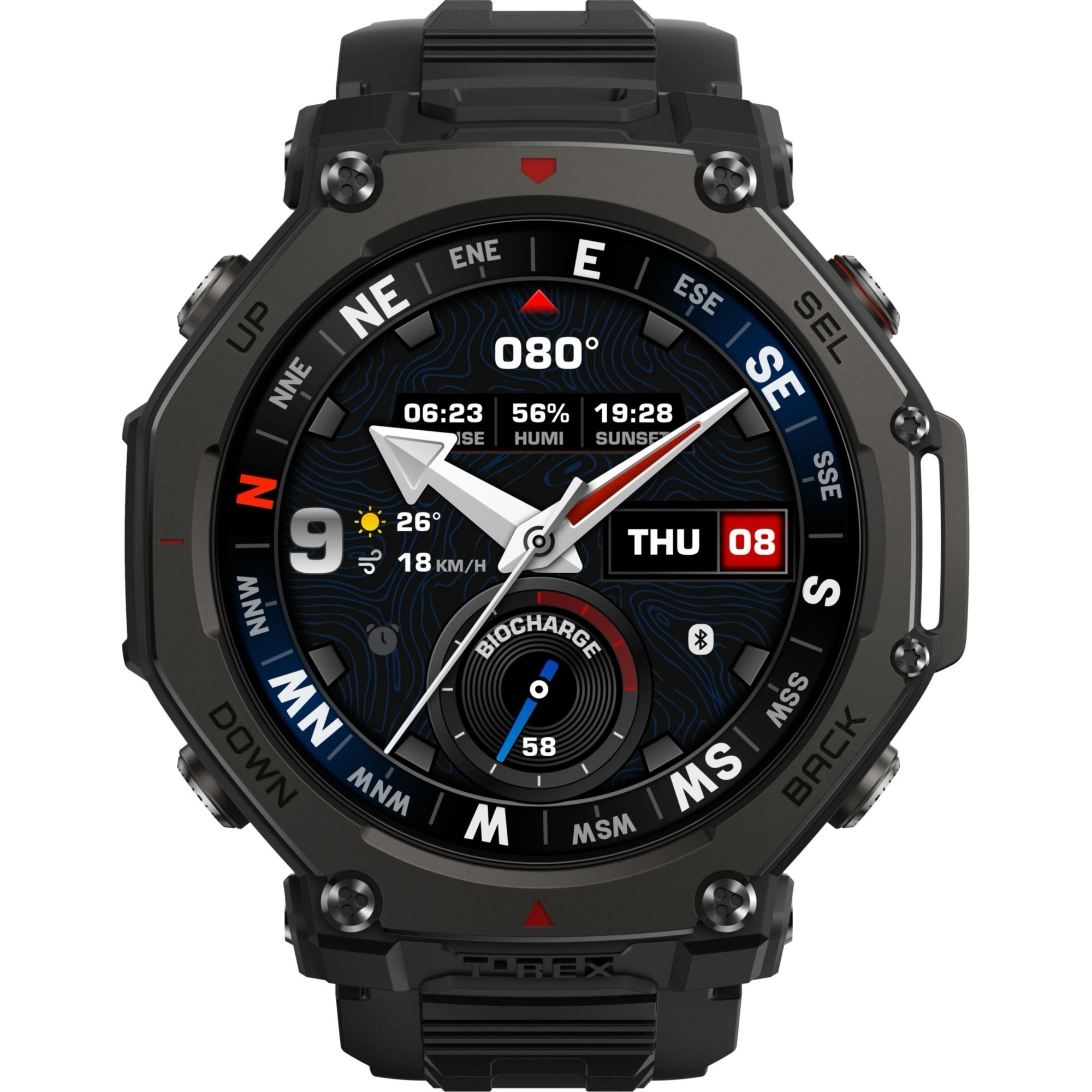 Смарт-годинник AMAZFIT T-Rex 3 Pro 48mm Tactical Black (W2444OV1N)