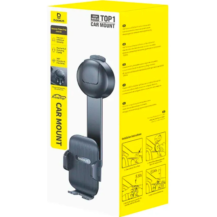 Автотримач для смартфона BASEUS PrimeTrip C03 Air Clamping Car Mount Cosmic Black (C0013C01)