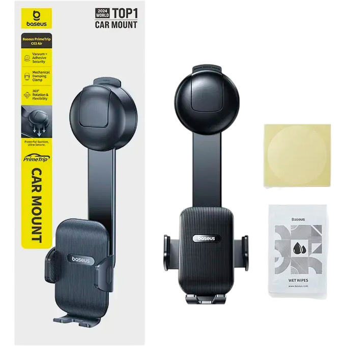 Автотримач для смартфона BASEUS PrimeTrip C03 Air Clamping Car Mount Cosmic Black (C0013C01)